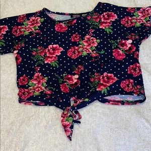 Crop top formal shirt